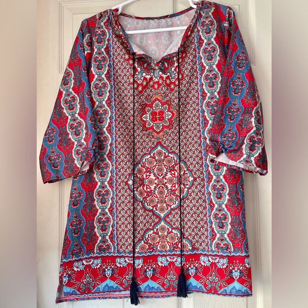 Mandala Tunic Dress - Picture 2 of 8